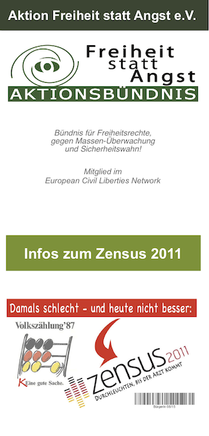 Folder zum Zensus 2011