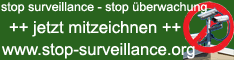 Banner Kampagne Stop Surveillance